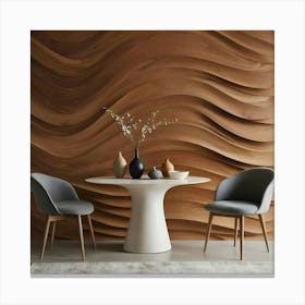 Wavy Wall 1 Canvas Print