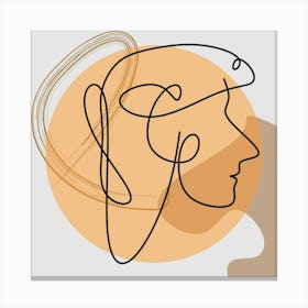 Face Abstract Poster Artistic Art Canvas Print