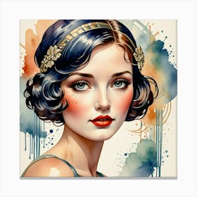 Gatsby Girl Canvas Print