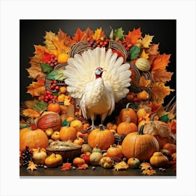 Thanksgiving Turkey 5 Canvas Print