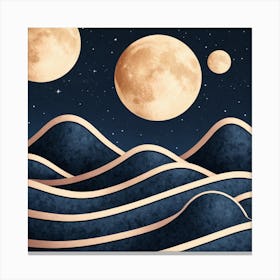 Moons In The Sky Canvas Print