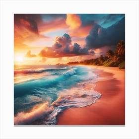 Sunset Beach Canvas Print