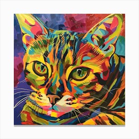 Kisha2849 Bengal Cat Colorful Picasso Style Full Page No Negati 8f820cb0 Abd9 4845 8513 22cf5dbbac0b Canvas Print