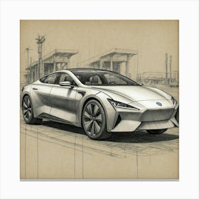 Concept Car Canvas Print