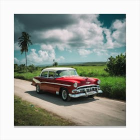 Classic Car In Cuba 7 Canvas Print