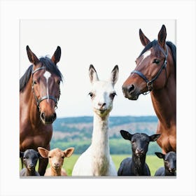 Family Of Horses 1 Canvas Print