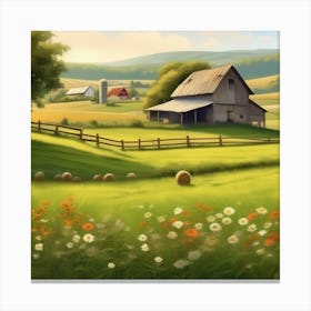 Farm Landscape 18 Canvas Print