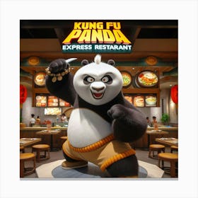 Kung Fu Panda Express Restaurant Canvas Print