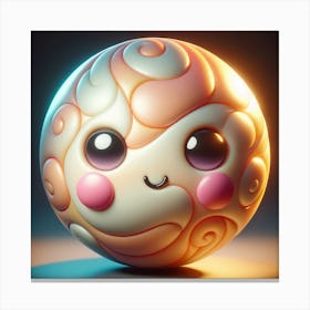 Cute Sphere Canvas Print