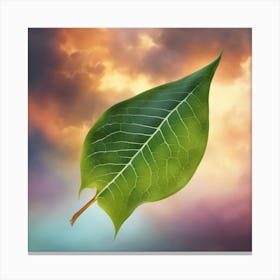 Leaf In The Sky 1 Canvas Print