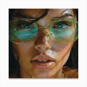 'A Girl With Sunglasses' Canvas Print