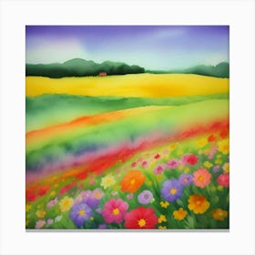 Field Of Flowers 2 Canvas Print