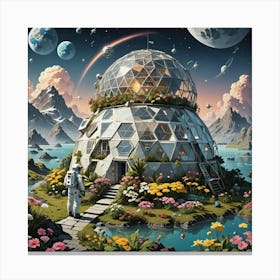 House In The Sky Canvas Print