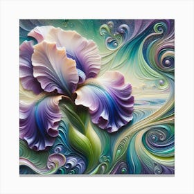 Blooming Iris Canvas Print