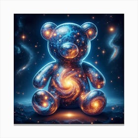 Cosmic Teddy Bear Canvas Print