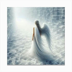 Angel In A Cube Canvas Print