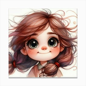 Cute Little Girl 1 Canvas Print