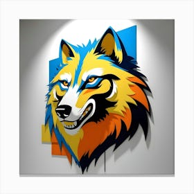 Wolf Head 4 Canvas Print