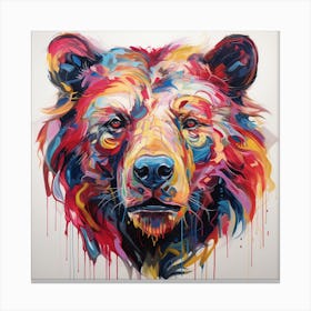 Bear Head Canvas Print