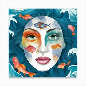 Mermaid 6 Canvas Print