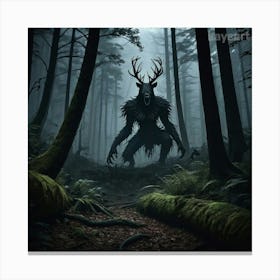 Demon In The Forest Canvas Print