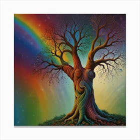Default Rainbow Soul Tree Canvas Print 1 Canvas Print