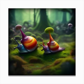 Alien Snails 5 Canvas Print