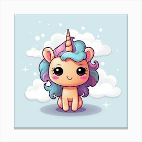 Cute Unicorn 203 Canvas Print