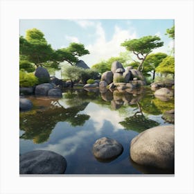 Japanese Garden 1 Canvas Print