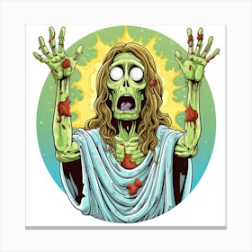 Zombie Jesus Canvas Print