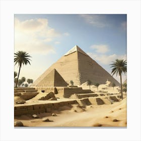 Pyramids Of Giza 2 Canvas Print