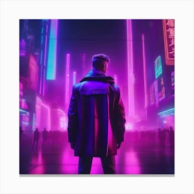 Neon City 5 Canvas Print