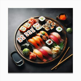 A Feast of Sushi Canvas Print