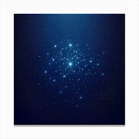 Blue Starry Sky Canvas Print