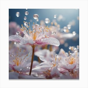 Water Droplet Stock Videos & Royalty-Free Footage Canvas Print