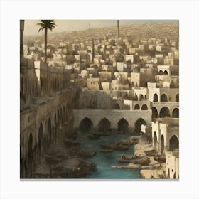 Egyptian City 1 Canvas Print