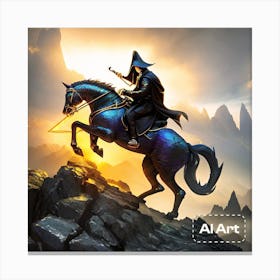 Hero of night Canvas Print