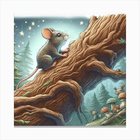 Mouse In The Forest 1 Canvas Print