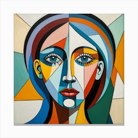 Abstract Portrait Of A Woman Canvas Print