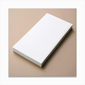 Blank Notebook Canvas Print