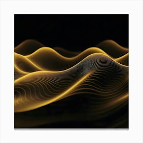 Abstract Wave Pattern 12 Canvas Print