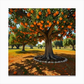 Default Under The Orange Tree Art 0 Canvas Print