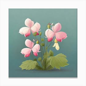 Flowers, Vector art 2 Canvas Print