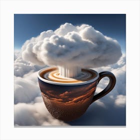 Coffee In The Clouds Canvas Print