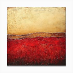 Red Field Canvas Print