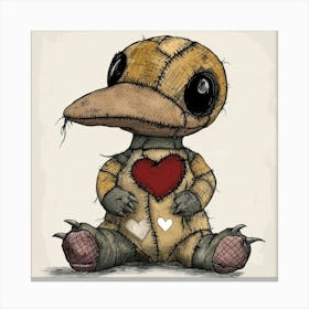 Heart Of A Duck Canvas Print