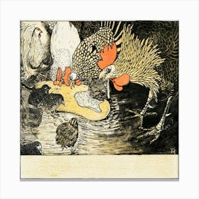 Chickens Canvas Print