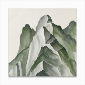 Japanese Watercolour Of Mount Myogi 7 Canvas Print