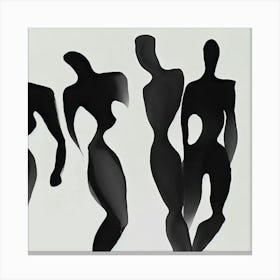 Silhouettes Of Women Canvas Print