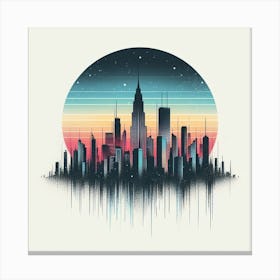 New York City Skyline 4 Canvas Print